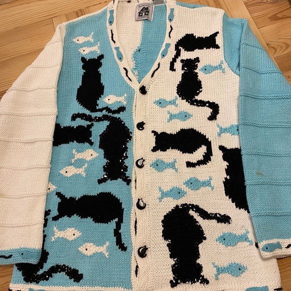 Sweaters - Cat sweater vintage